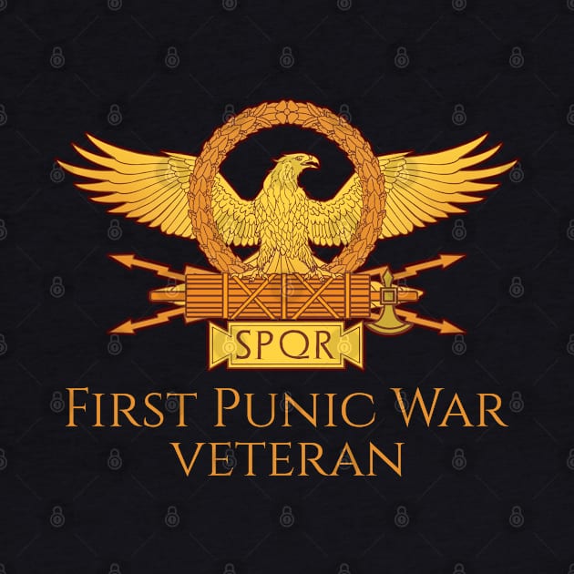 Ancient Roman History First Punic War Military Veteran SPQR by Styr Designs